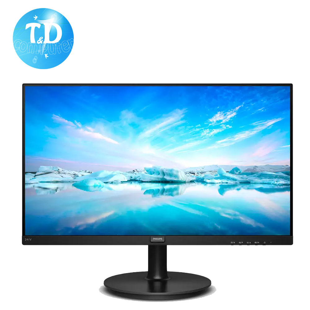 Màn hình máy tính Philips 241V8 24inch (23.6 IPS FHD 75Hz, HDMI+VGA) - Hàng chính hãng Viễn Sơn phân phối