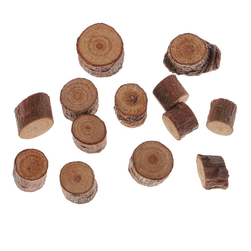 Set 50 Miếng Gỗ Tròn Tự Nhiên Dùng Trang Trí Thủ Công Đa Năng