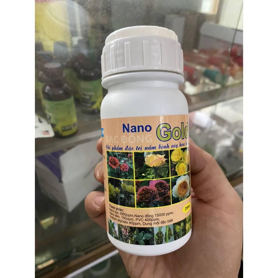 Nano gold bạc đồng - chế phẩm nấm bệnh cho hoa hồng, phong lan...