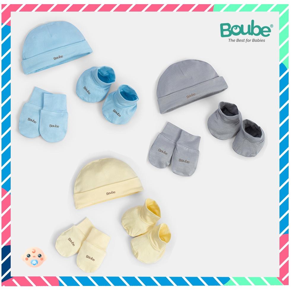 Combo quà tặng sơ sinh cho bé Boube - Chất liệu petit mềm mịn, thoáng mát - Size Newborn cho các bé dưới 6.5kg