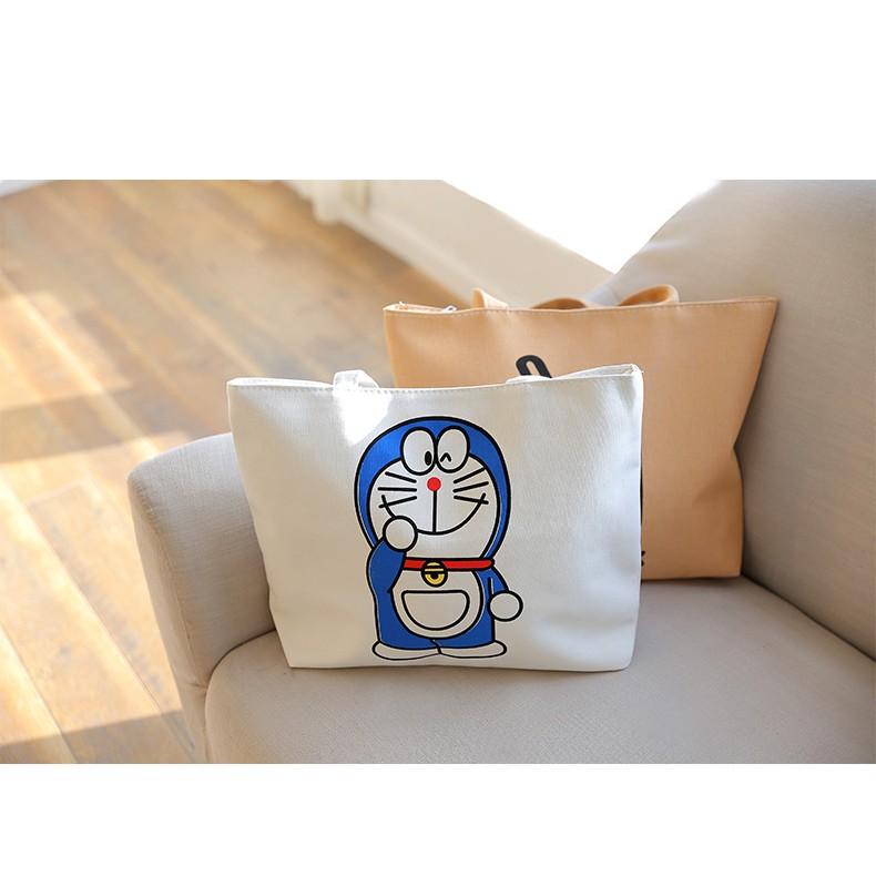 New Women's Bag Canvas Bag Women's Single-Shoulder Bag Fashion Korean Style Big Handbag Schoolbag