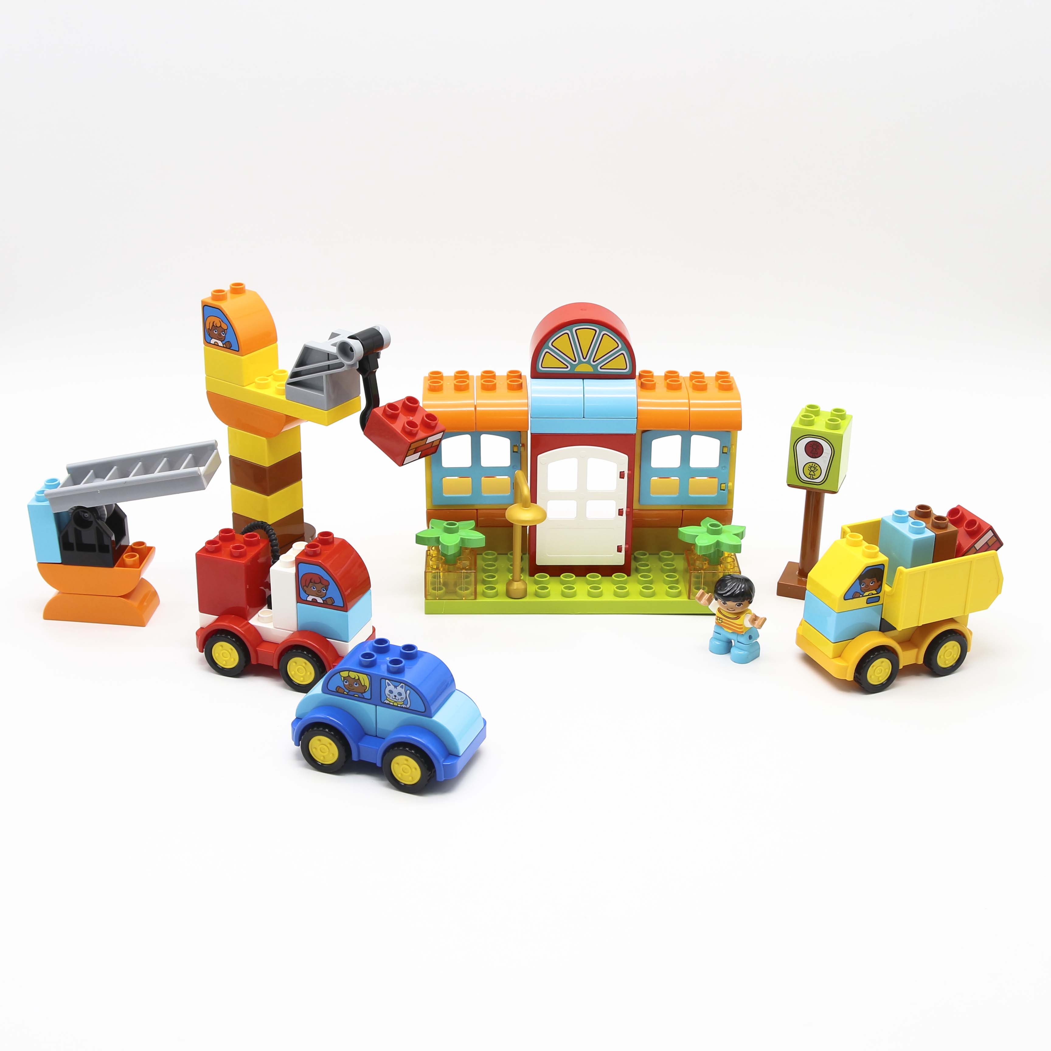 Bộ đồ chơi lắp ghép Smoneo Lego Duplo phương tiện cứu hộ giao thông - 68 mảnh ghép Toyshouse - 77004