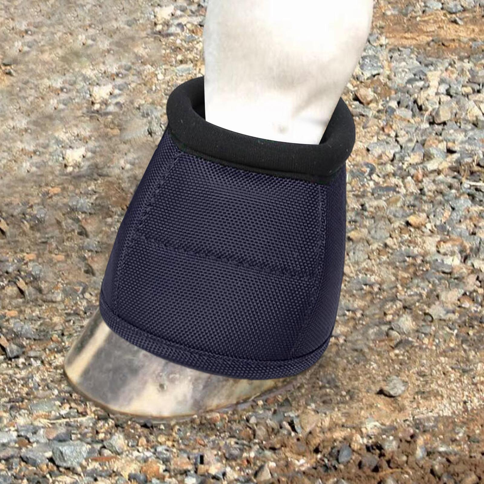 Horse Bell Boots Protector Guard Bowl Shock Absorbing Hoof Boot