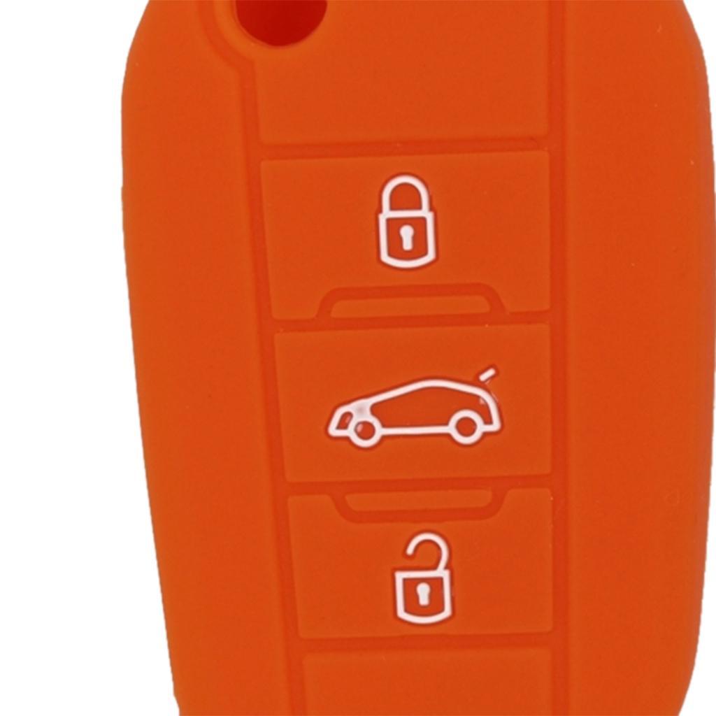 Silicone  for  Folding Remote Key Fob Case Shell Orange