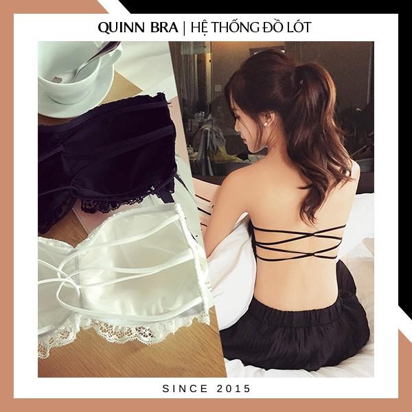 Bralette Ren Quây Dây Chéo không dây cao cấp kèm đệm mút đẹp QUINN BRA AB188 - Áo Ngực Sexy cotton mặc trễ vai, hai dây