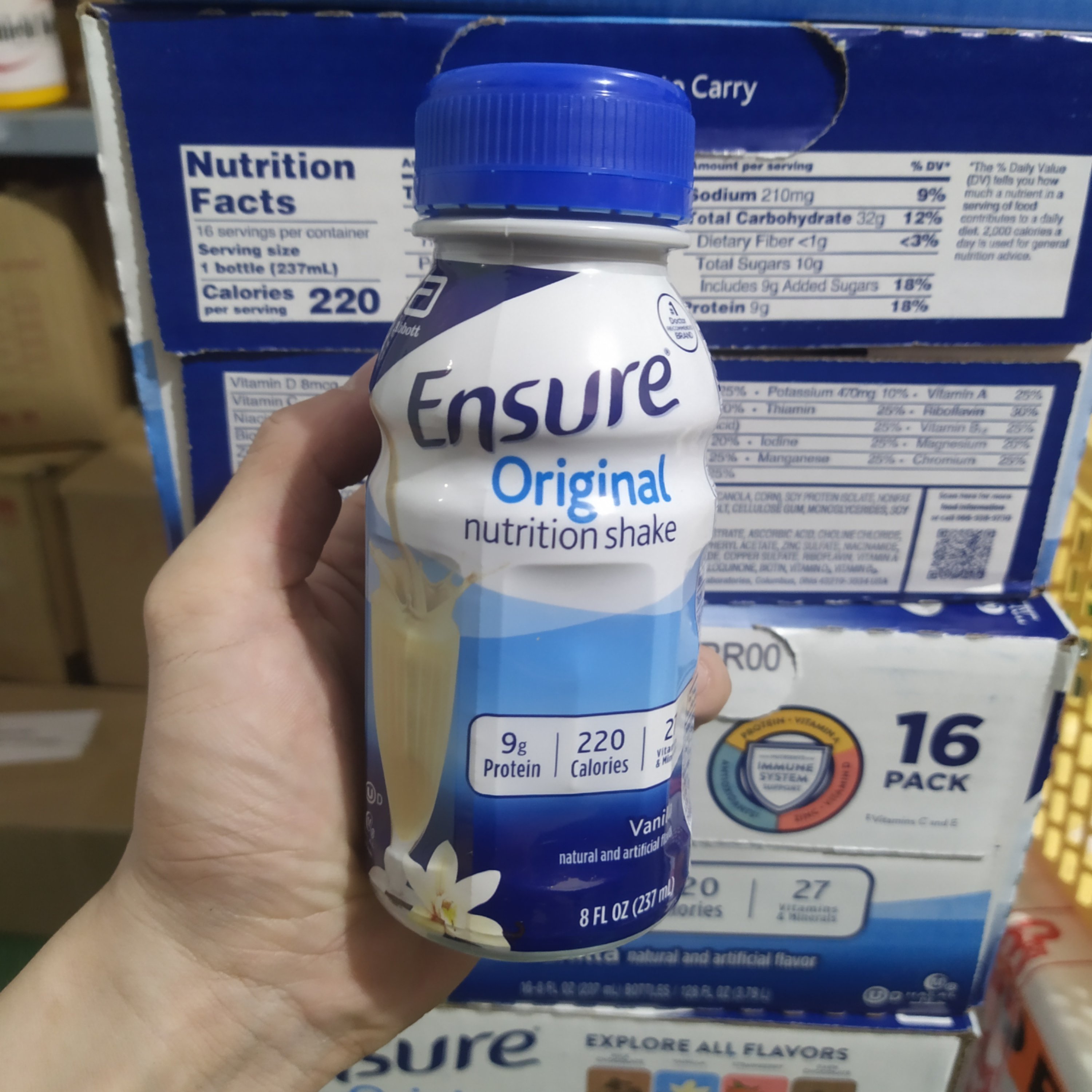 Chai Sữa Nước Abbott Ensure Liquid Vanilla 237ml