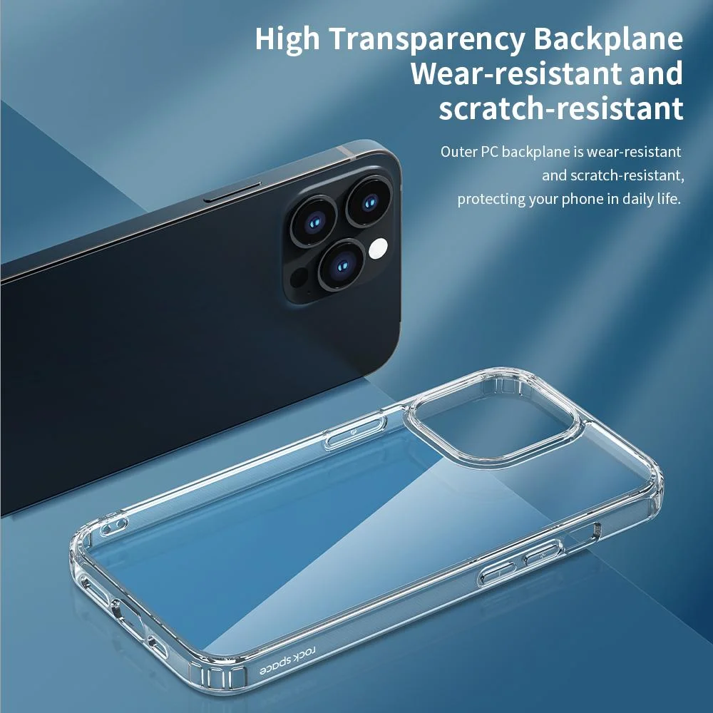 Ốp lưng chống sốc trong suốt cho iPhone 13 Pro Max hiệu Rock Space Protective Case siêu mỏng 1.5mm độ trong tuyệt đối, chống trầy xước, chống ố vàng, tản nhiệt tốt - hàng nhập khẩu
