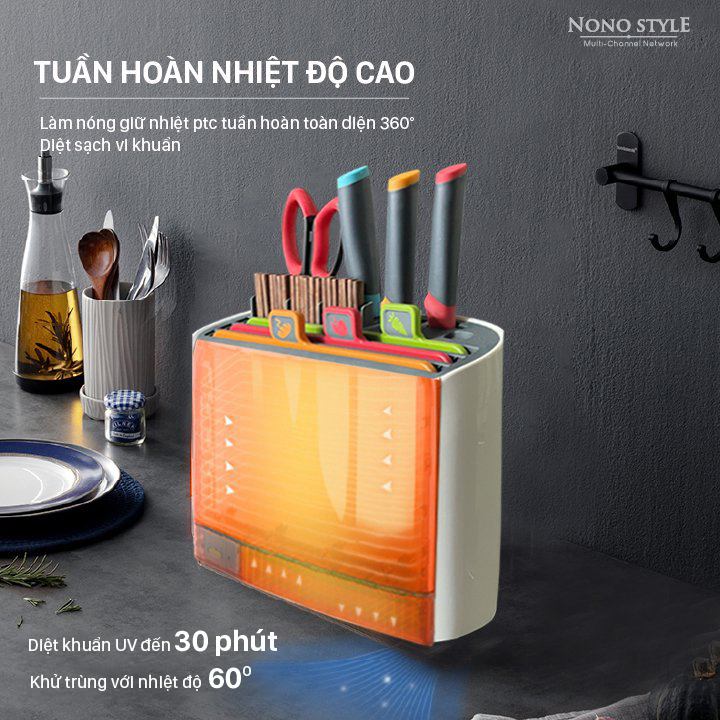 Máy Khử Khuẩn Dao Thớt GEVI 2.0 Full Bộ 8 Món - Hàng Chính Hãng