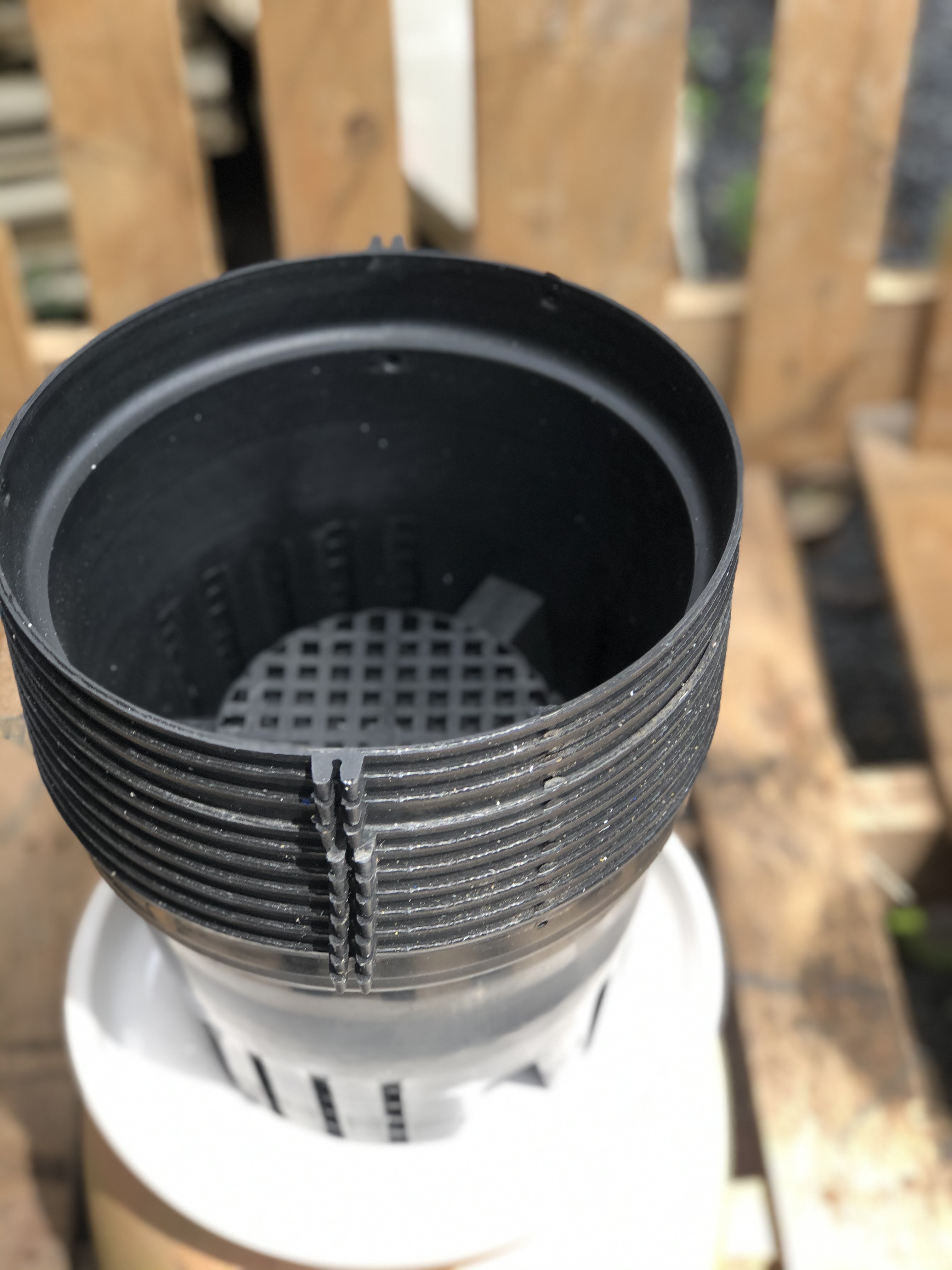 Bộ 10 chậu nhựa trồng lan kích thước fi 23cm