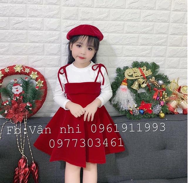 Sét váy nhung bé