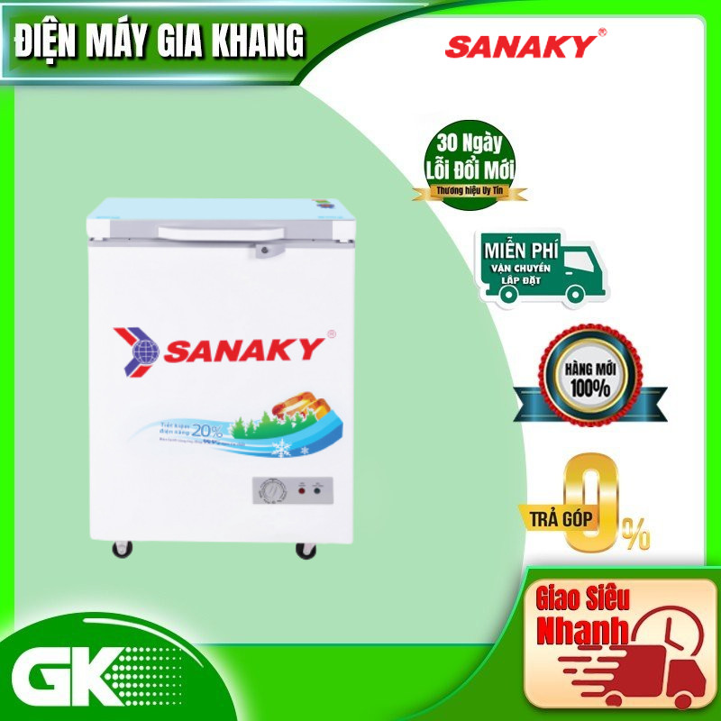 Tủ Đông Kính Cường Lực Sanaky VH-1599HYKD  - Xanh Ngọc - Hàng Chính Hãng - Chỉ Giao tại HCM