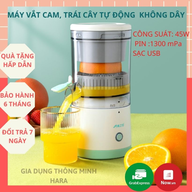 [KOSUYTU] Máy Ép Hoa Quả Tự Động Không Dây - Máy Vắt Ép Chậm Trái Cây Tự Động Nhỏ Gọn Sạc USB