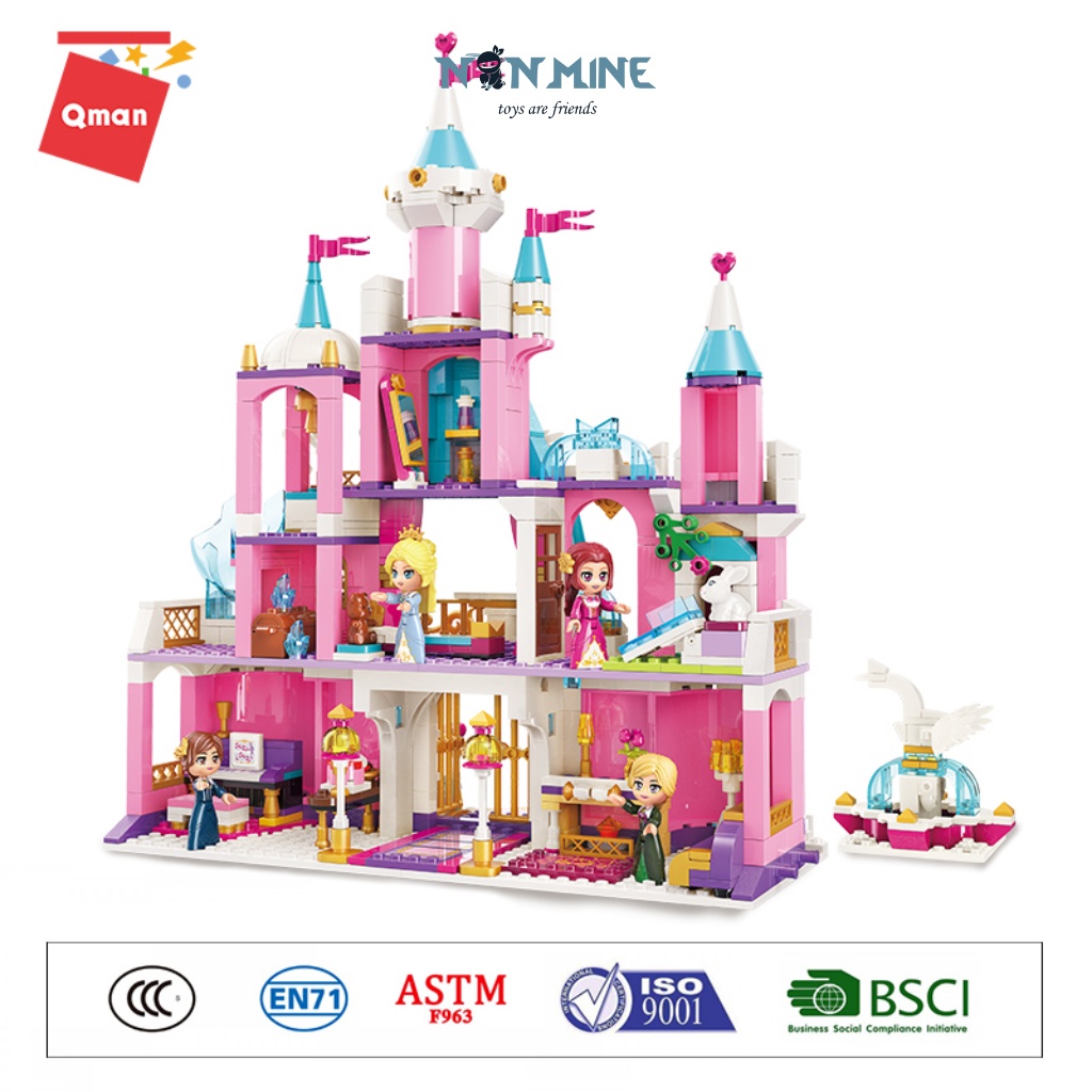 Bộ Xếp Hình Lắp Ráp Cho Bé Gái Qman 2616 Ngôi Nhà Ngắm Cảnh 801 Chi Tiết 4 Minifigures Cho Trẻ Từ 6 Tuổi