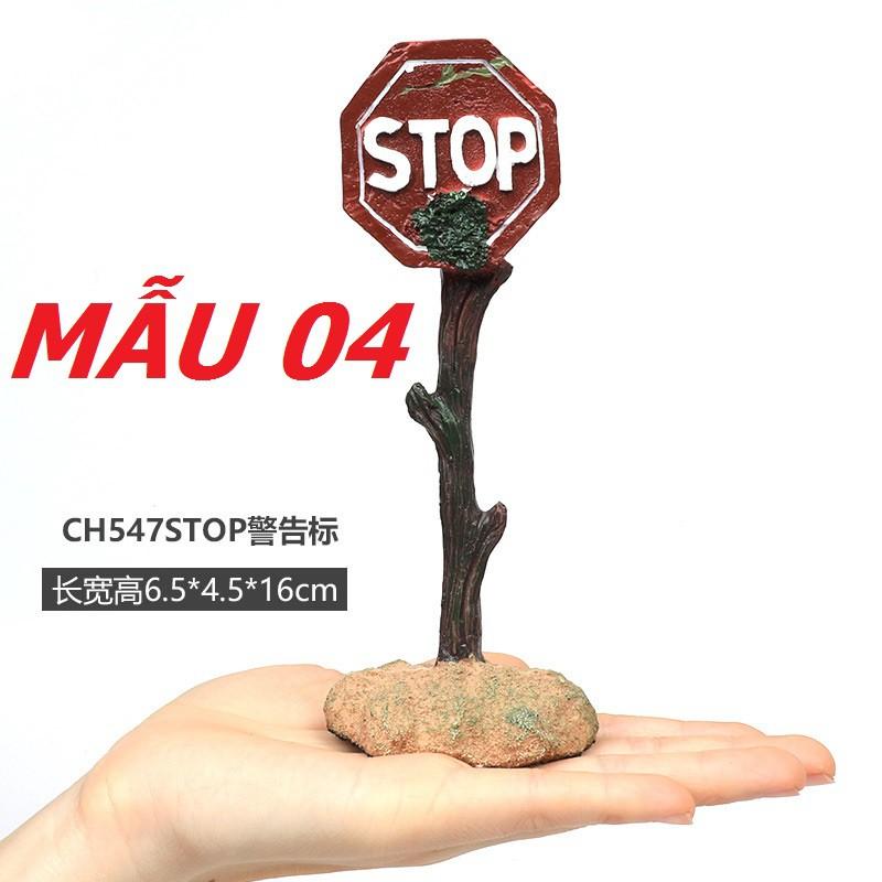 MÔ HÌNH BIỂN CẢNH BÁO TRANG TRÍ HỒ CÁ ĐỘC ĐÁO - MÔ HÌNH HỔ CÁ