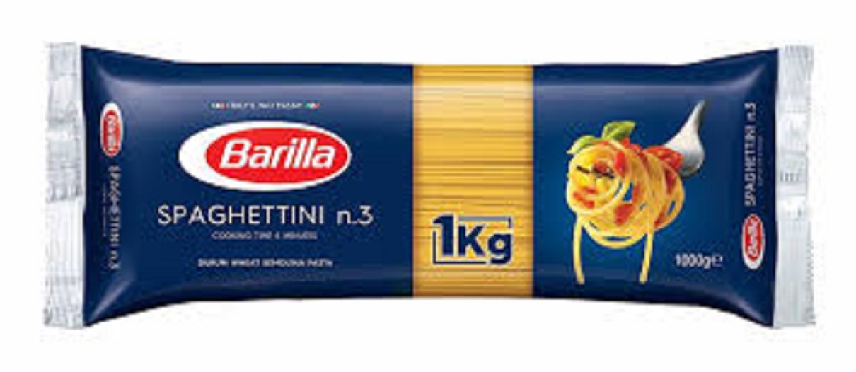 Mỳ Barilla Sợi Hình Ống Cỡ số 3 Spaghetti - 1kg