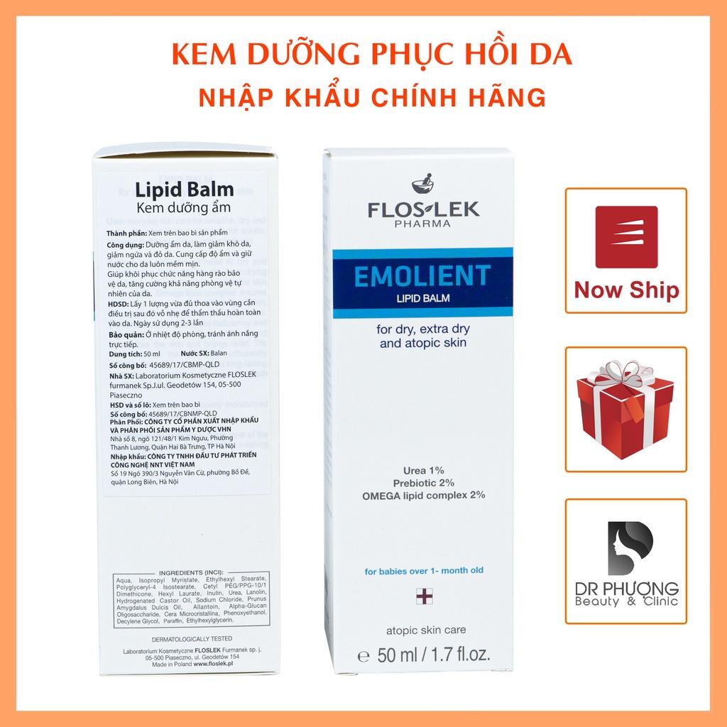 Kem dưỡng ẩm cho da khô Floslek Emoleum Lipid Balm