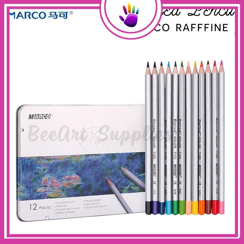 Bút chì màu MARCO RAFFINE Set 12/24/36 mầu chì cao cấp - TIỆM NHÀ MILK