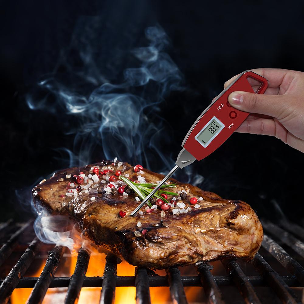 Nhiệt kế thực phẩm nhà bếp khi nấu ăn ngoài trời, BBQ, không thấm nước
