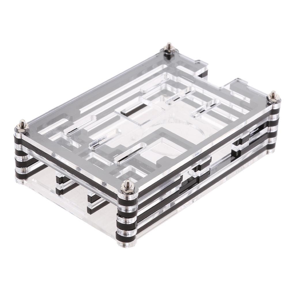 2x 9 Acrylic Panels PC Case Cover for Raspberry Pi 3,Pi 2 B & Pi Model B+