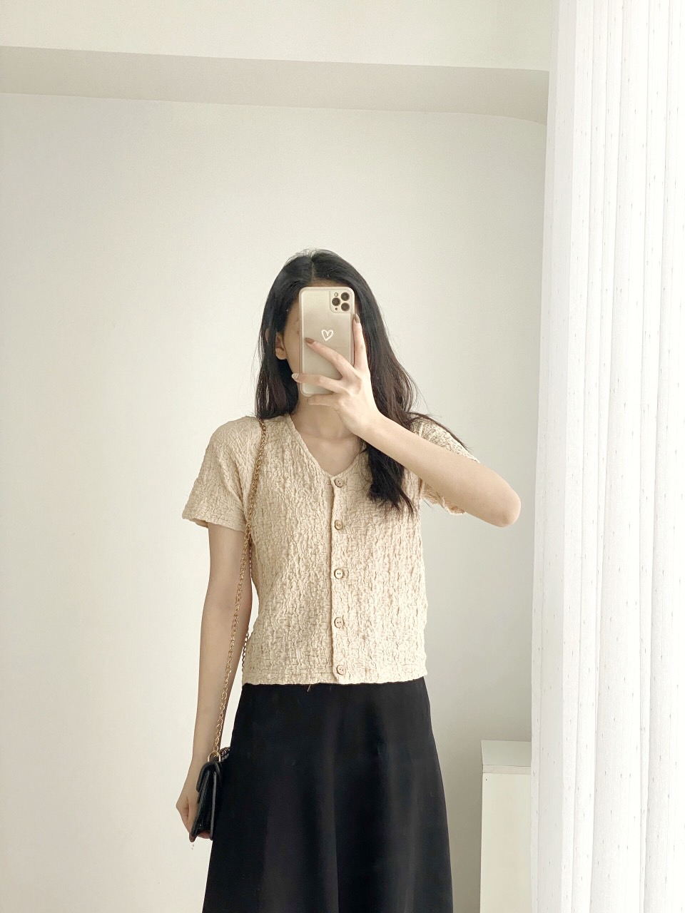 YU CHERRY | Áo nữ Crop Body Shirt YA384