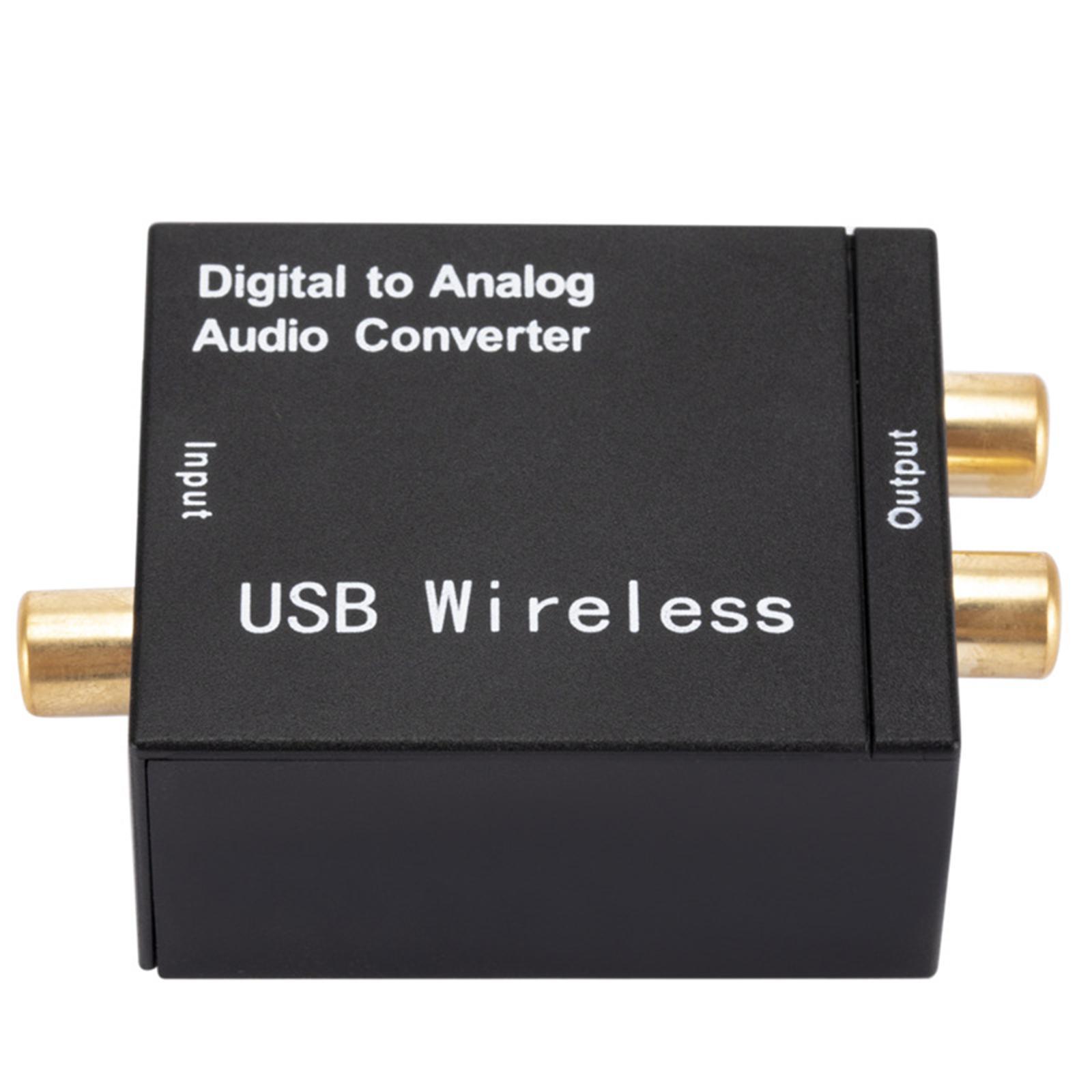 Digital to Analog Audio Converter Optical Coax Coaxial  to Analog