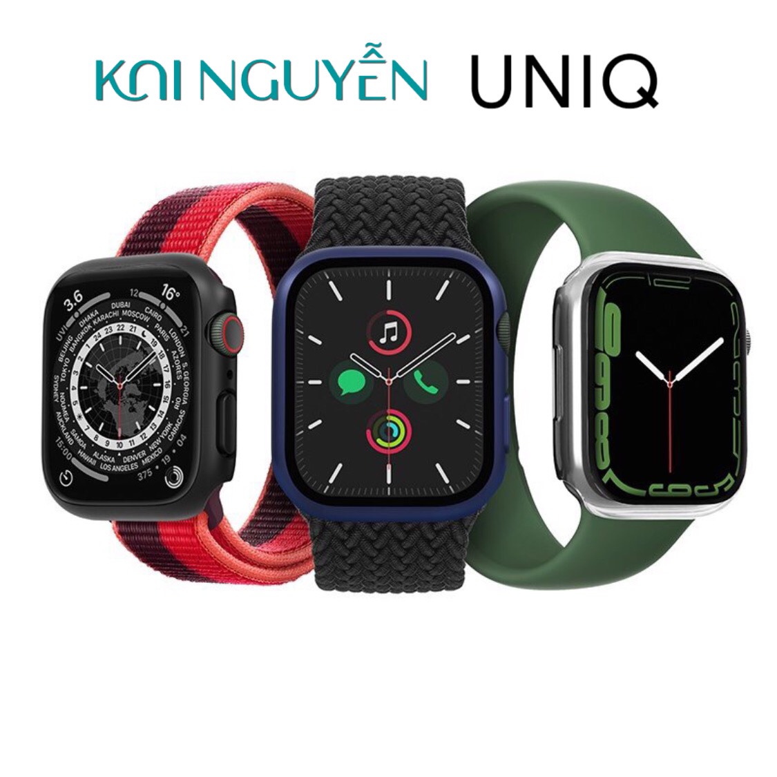 Ốp bảo vệ Cường Lực UNIQ Curved Glass Legion Dành Cho Apple Watch S4-7-SE 44/45mm - Hãng chính hãng