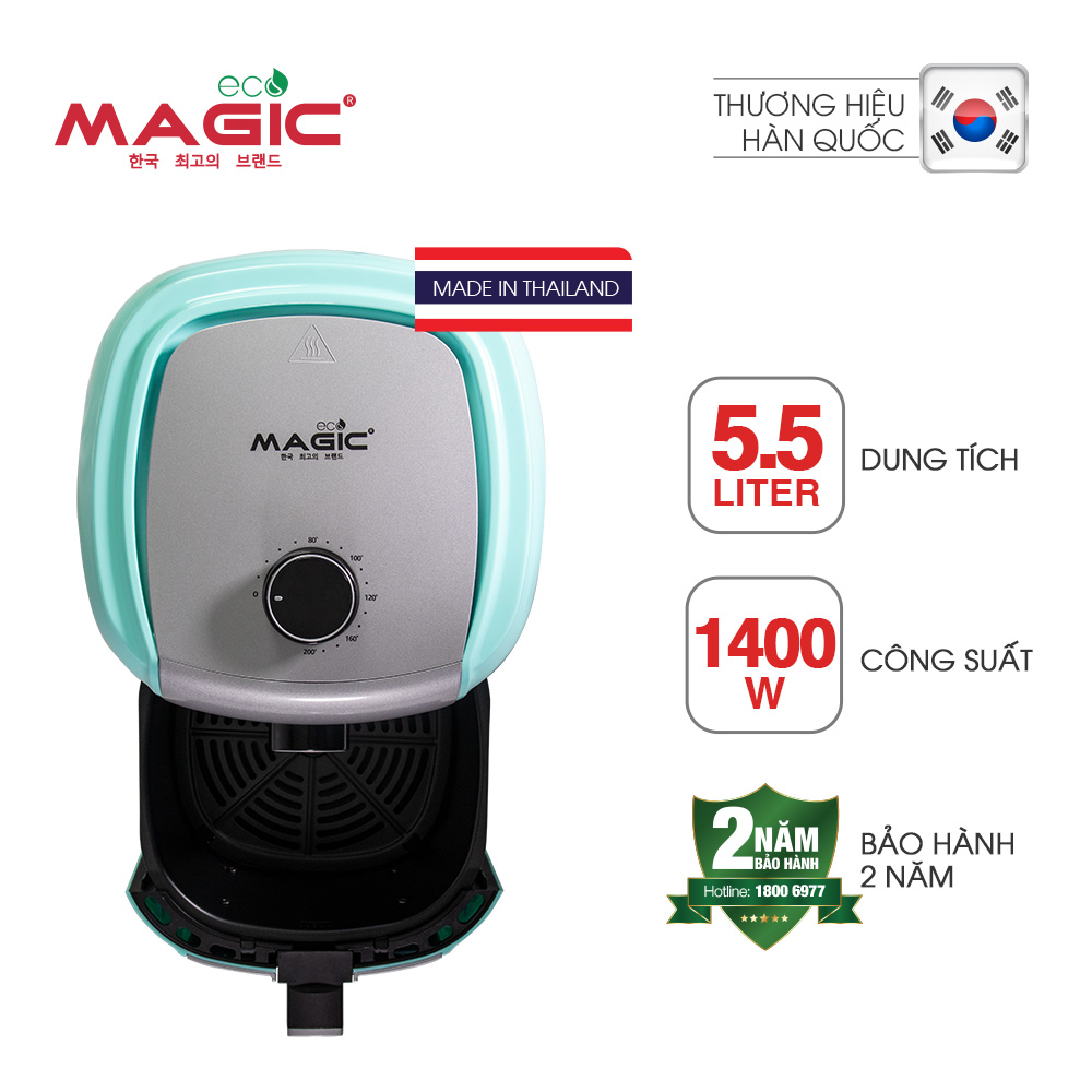 Nồi Chiên Nướng Không Dầu Magic Eco AC-101 5.5L - Hàng Chính Hãng