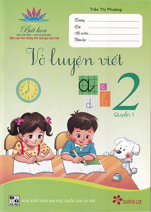 Sách - Vở luyện viết 2 quyển 1