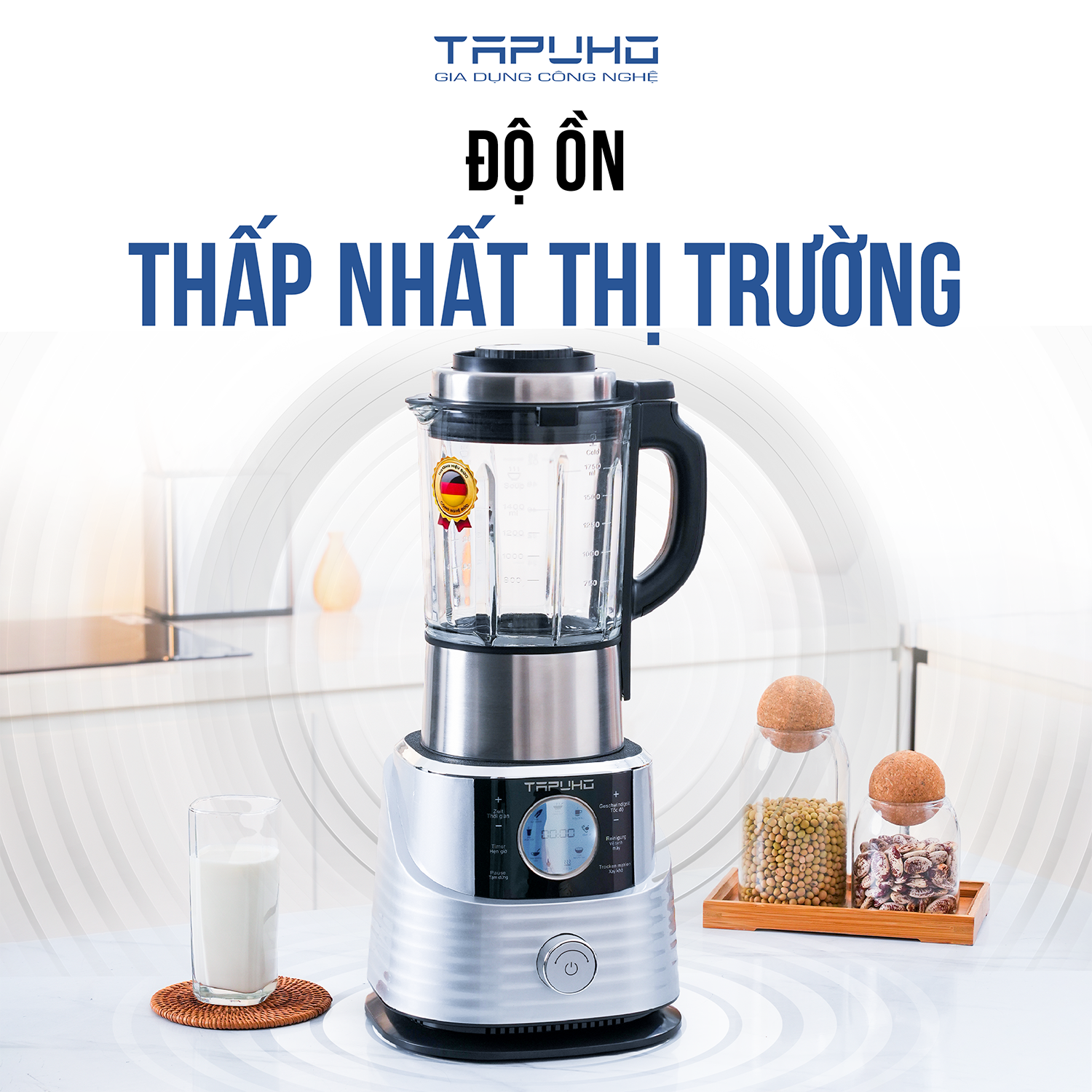 Máy làm sữa hạt Tapuho T01- Thương hiệu Đức