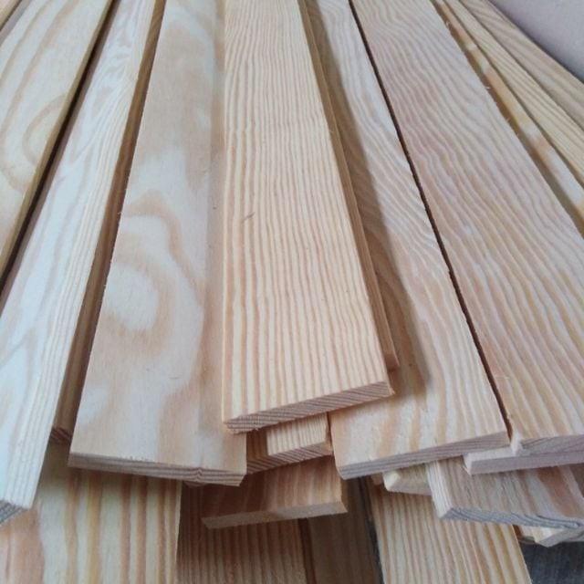 Thanh gỗ thông 3,5cm x 1,5cm x dài 1m+ bào láng 4 mặt HUY_Decor