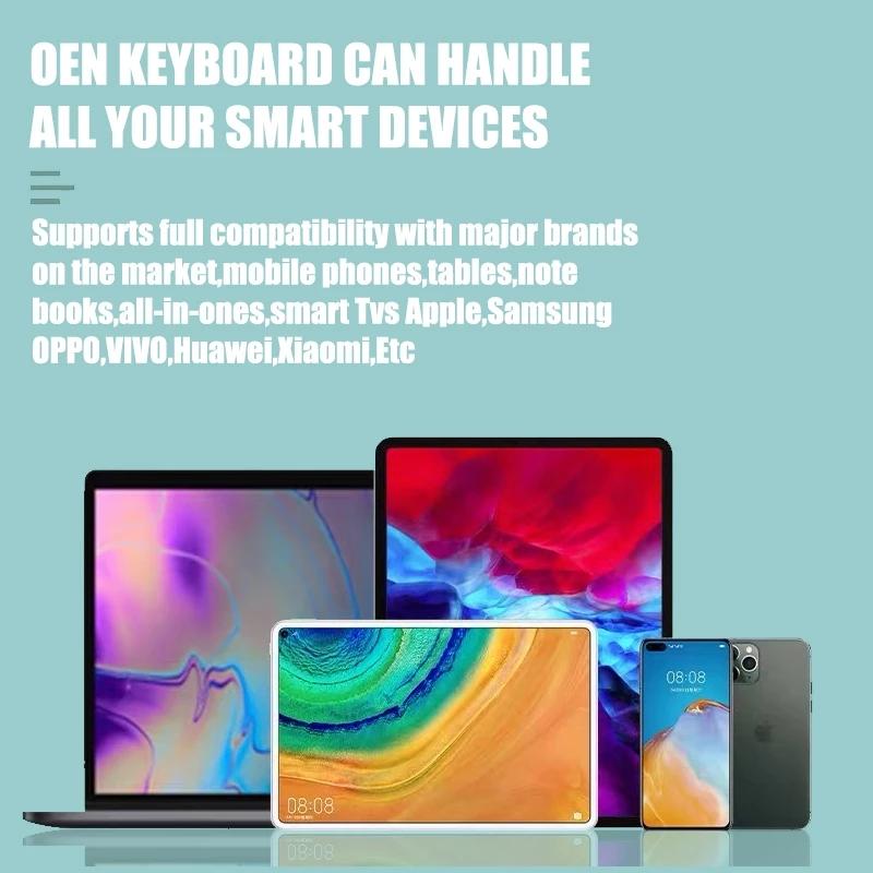 78 Phím Bàn Phím Không Dây Bộ Sạc Hỗn Hợp Roud Keycap Màu Kẹo Cho Laptop Notebook PC Bluetooth Bàn Phím Và Chuột