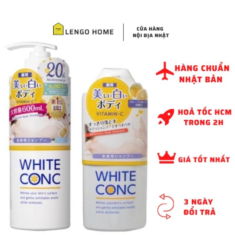 Sữa tắm dưỡng trắng da White Conc (Chai 360ml &amp; 600ml) - Hàng Nhật nội địa