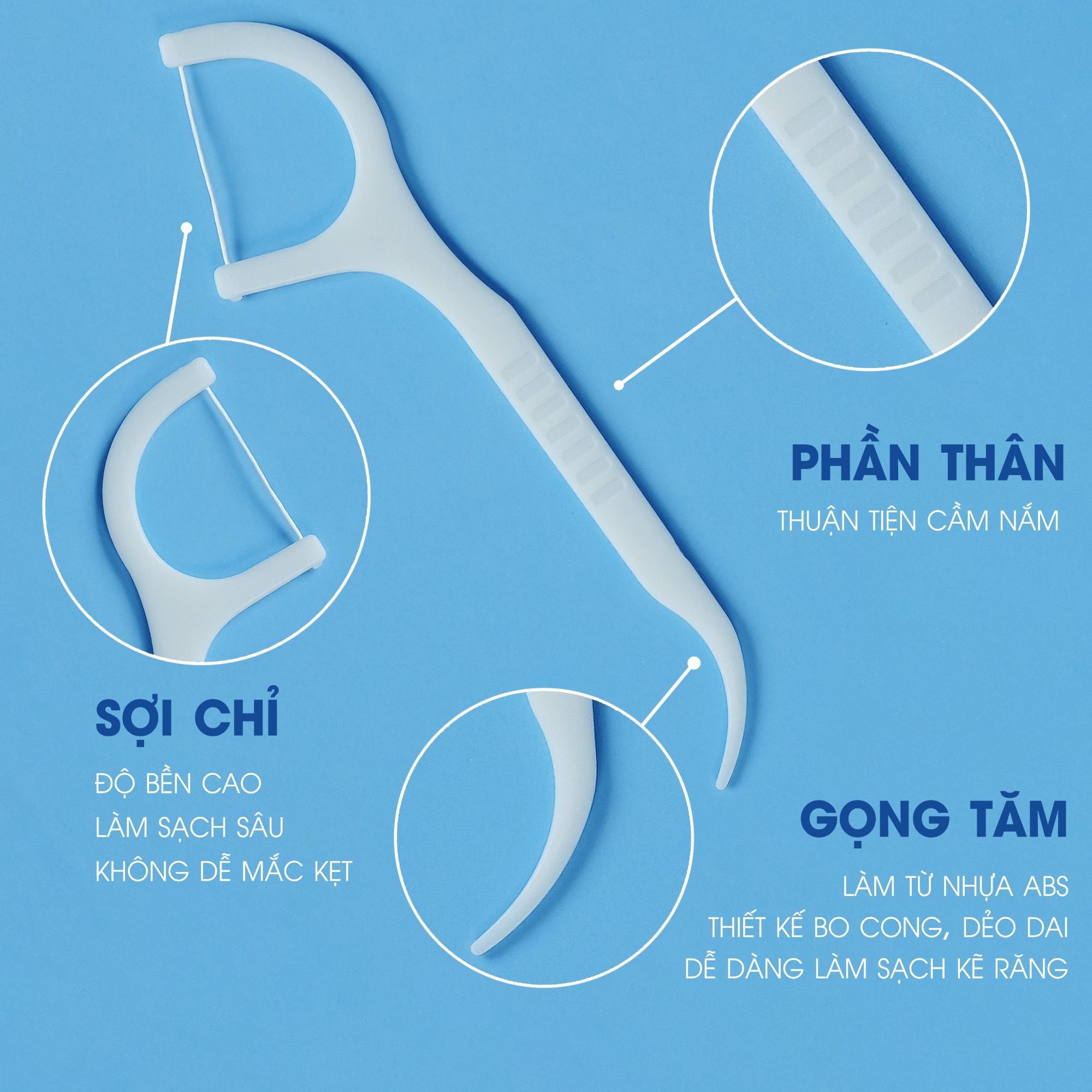 Hộp 200 Cây Tăm Chỉ Nha Khoa Cao Cấp MyLan Chất Lượng Nhật Bản, Sợi Chỉ Mảnh Kháng Khuẩn chăm sóc vệ sinh Răng Miệng