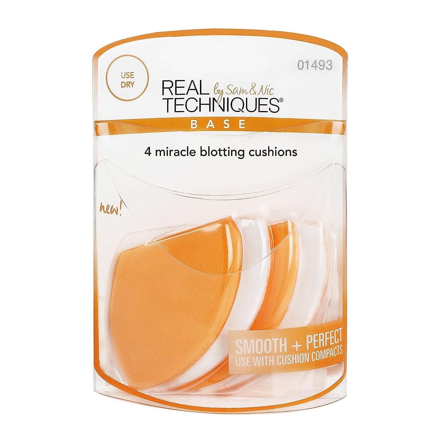 Set mút xốp trang điểm Real Techniques 4 miracle blotting cushions