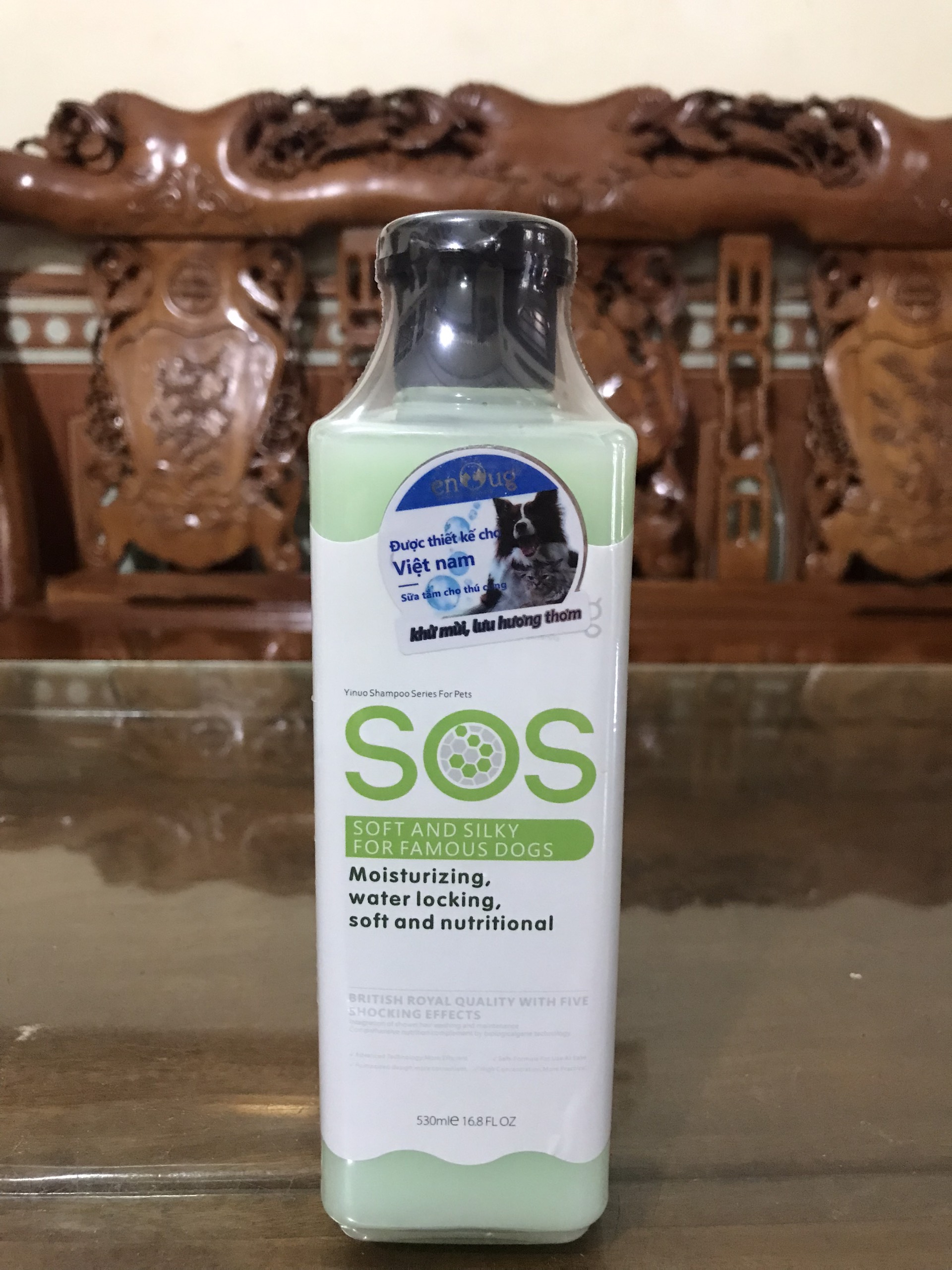 Sữa Tắm Sos 530ml Cho Chó Mèo Lưu Hương Thơm 7 Ngày