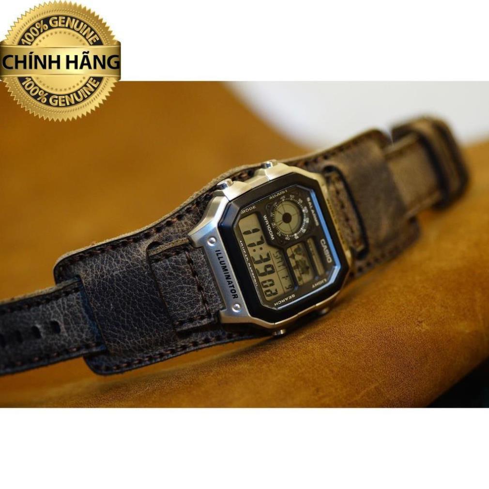 DÂY ĐỒNG HỒ DA SÁP NGỰA VÂN HẠT TỰ NHIÊN – RAM CLASSIC 1959 - HÀNG CHÍNH HÃNG RAM LEATHER .