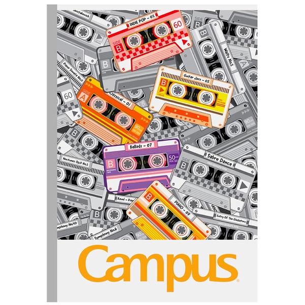 Vở Kẻ Ngang Campus A4 Có Chấm MIXTAPE (200 Trang)