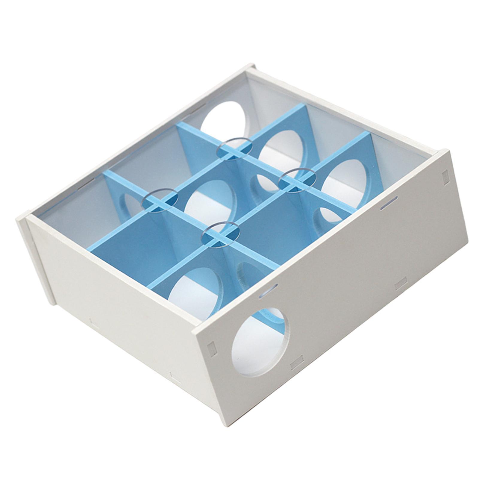 Wooden Maze Tunnel Toy with Transparent Acrylic Cover, Small Animals Gerbil Labyrinth Dwarf Hamster Play Toys
