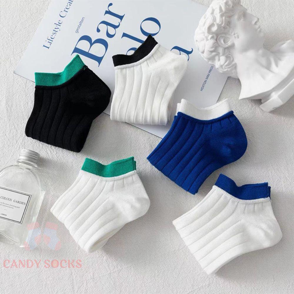 Tất unisex, tất nam cổ thấp, Set 5 đôi tất phong cách Hàn Quốc, co dãn 4 chiều, chất liệu cotton Hàn cao cấp TN-086