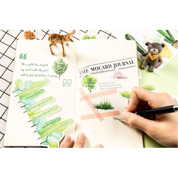 Bộ 46 Sticker Hàn Quốc hình Đồng Cỏ dán trang trí E21