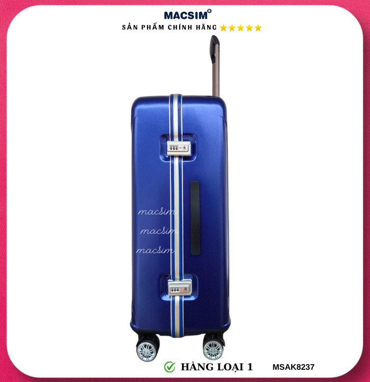 Vali cao cấp Macsim Aksen hàng loại 1 MSAK8237 cỡ 28inch ( màu xanh)
