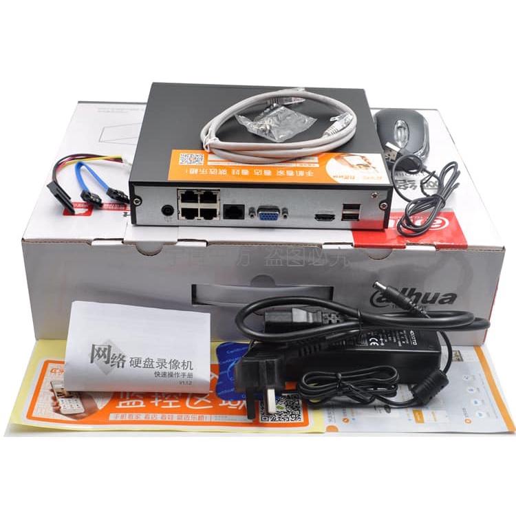 Đầu ghi IP 4 kênh PoE Dahua NVR2104 POE đầu ghi hình Dahua liền POE 4 kênh cắm là chạy Hàng nhập khẩu đã up tiếng việt bảo hành 24 tháng