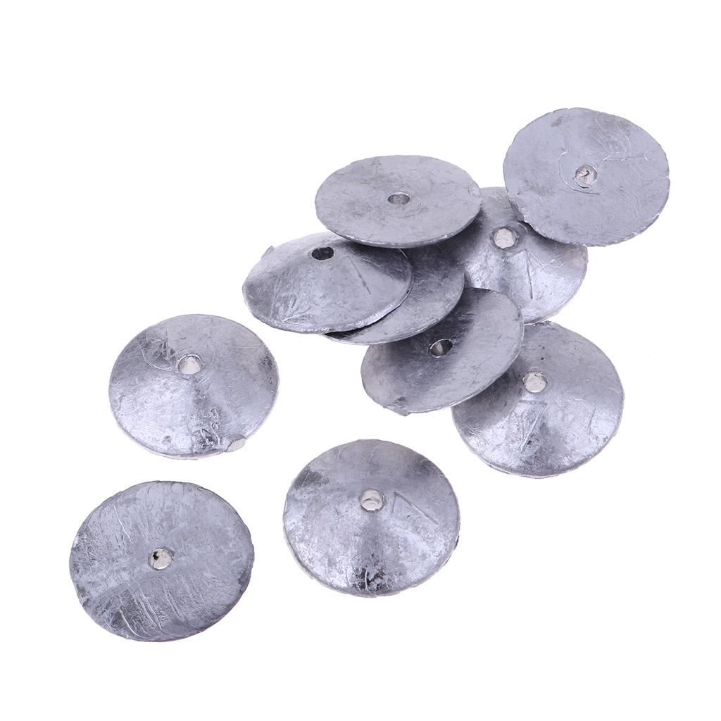10Pcs/set Fishing Lead Weights Lead Fishing Sinker Weight for Any Waters 70g