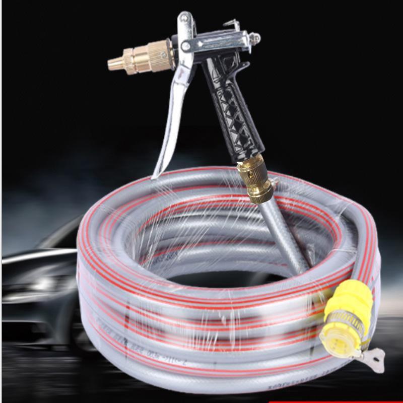 Bộ dây và vòi xịt tăng áp lực nươc 300% 206400 (cút đồng-dây xám)