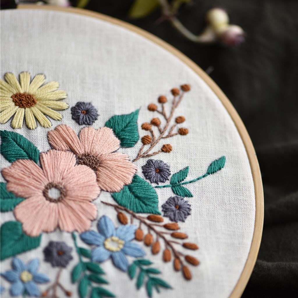 Handmade Cross Stitch Kit DIY Embroidery Sewing Tools Starter for Adult Beginner