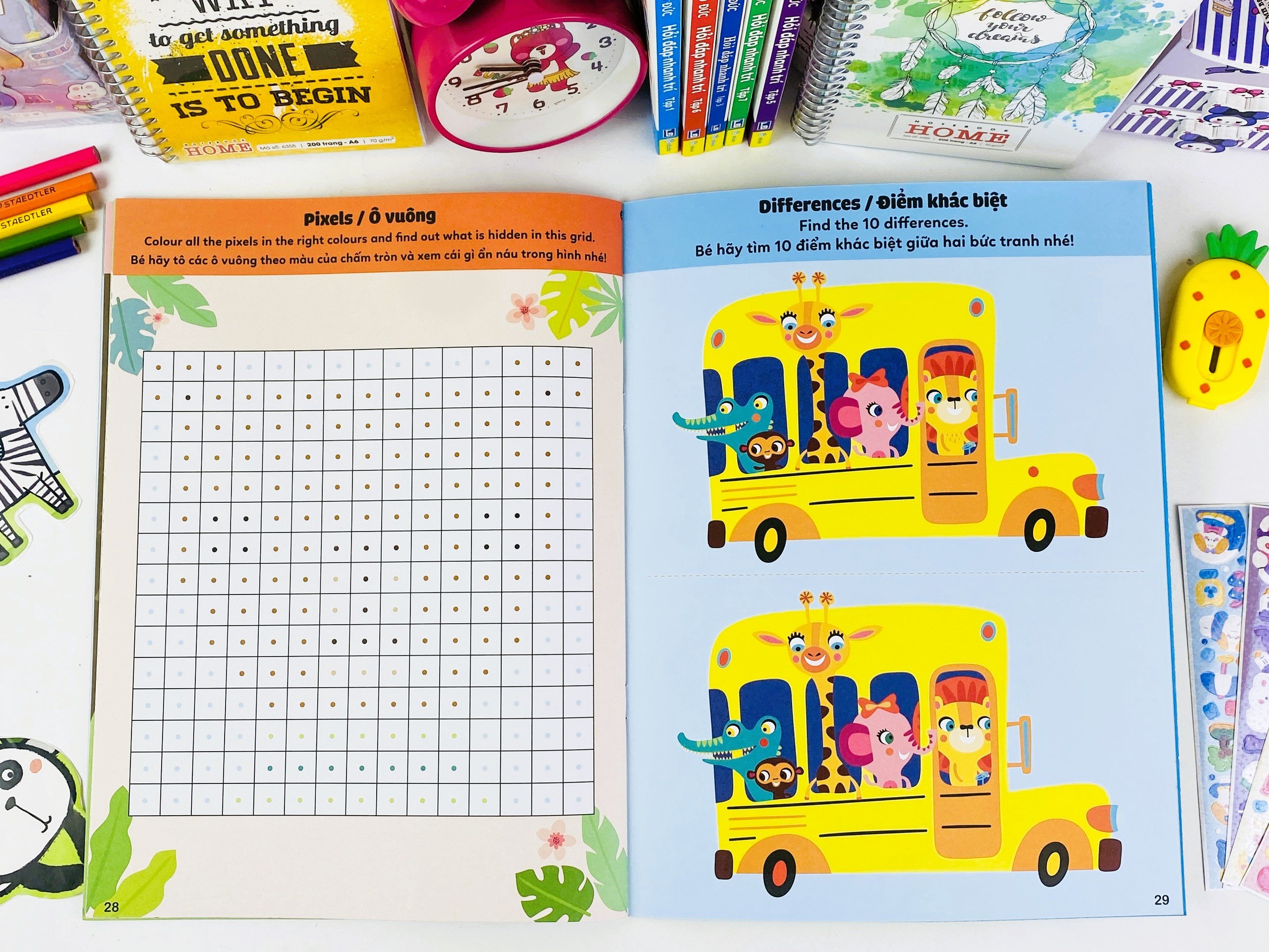 Sách - Phát Triển Tư Duy Cho Trẻ - Animal Activities (Song ngữ Anh Việt) - ndbooks