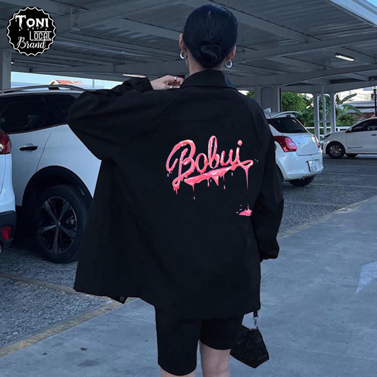 Áo Khoác Dù Local Brand Bobui Jacket Mero 2 lớp dày form rộng Unisex cổ bẻ