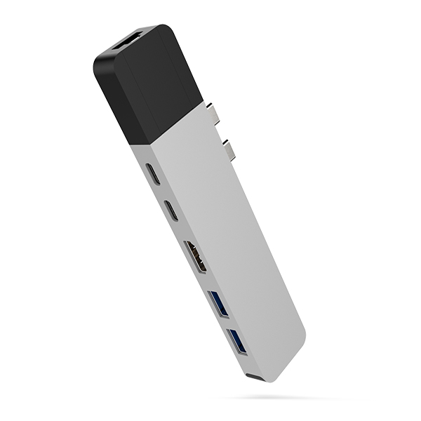 Cổng chuyển Hyper HyperDrive NET 6 in 2 USB-C Hub dành cho Macbook Pro 13" 15" 2016/2017/2018 - Hàng chính hãng