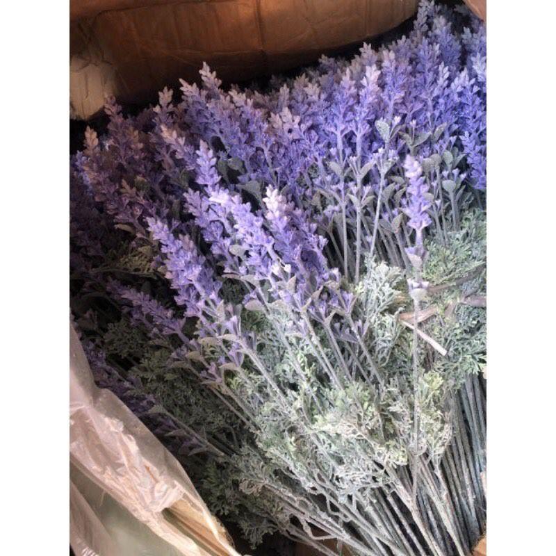 Lavender điểm lụa - Cành oải hương giả trang trí