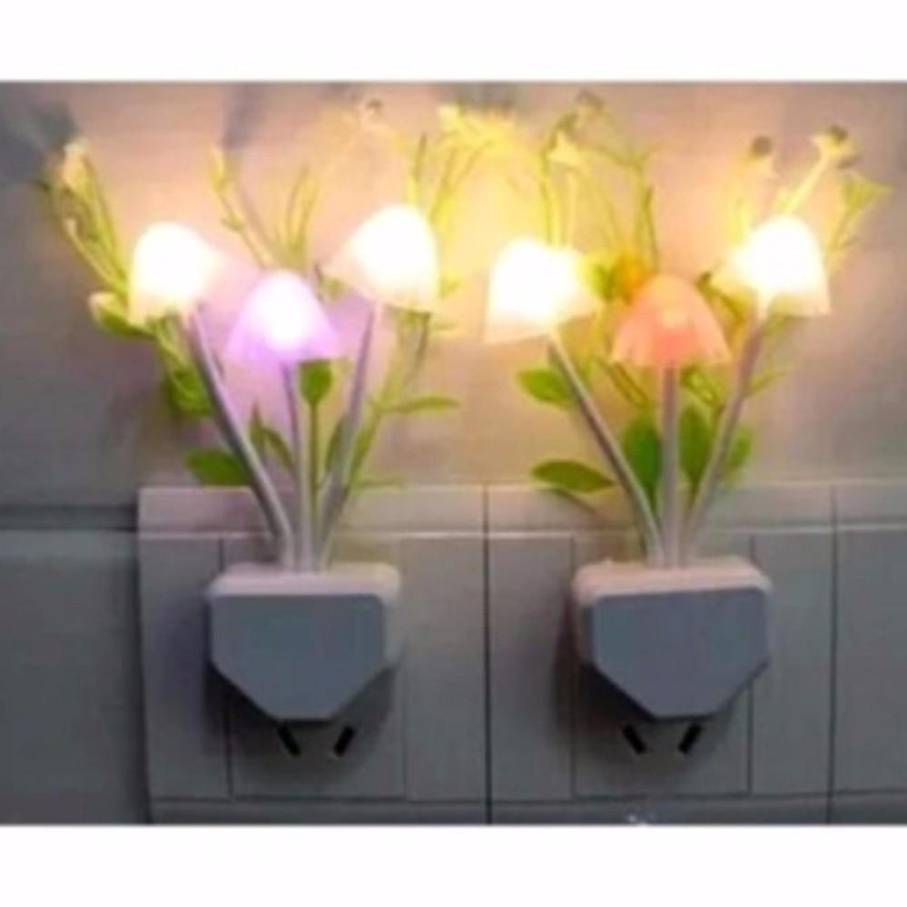 Đèn ngủ chậu hoa cảm ứng thông minh, tiết kiệm điện hình nấm Avatar cực xinh